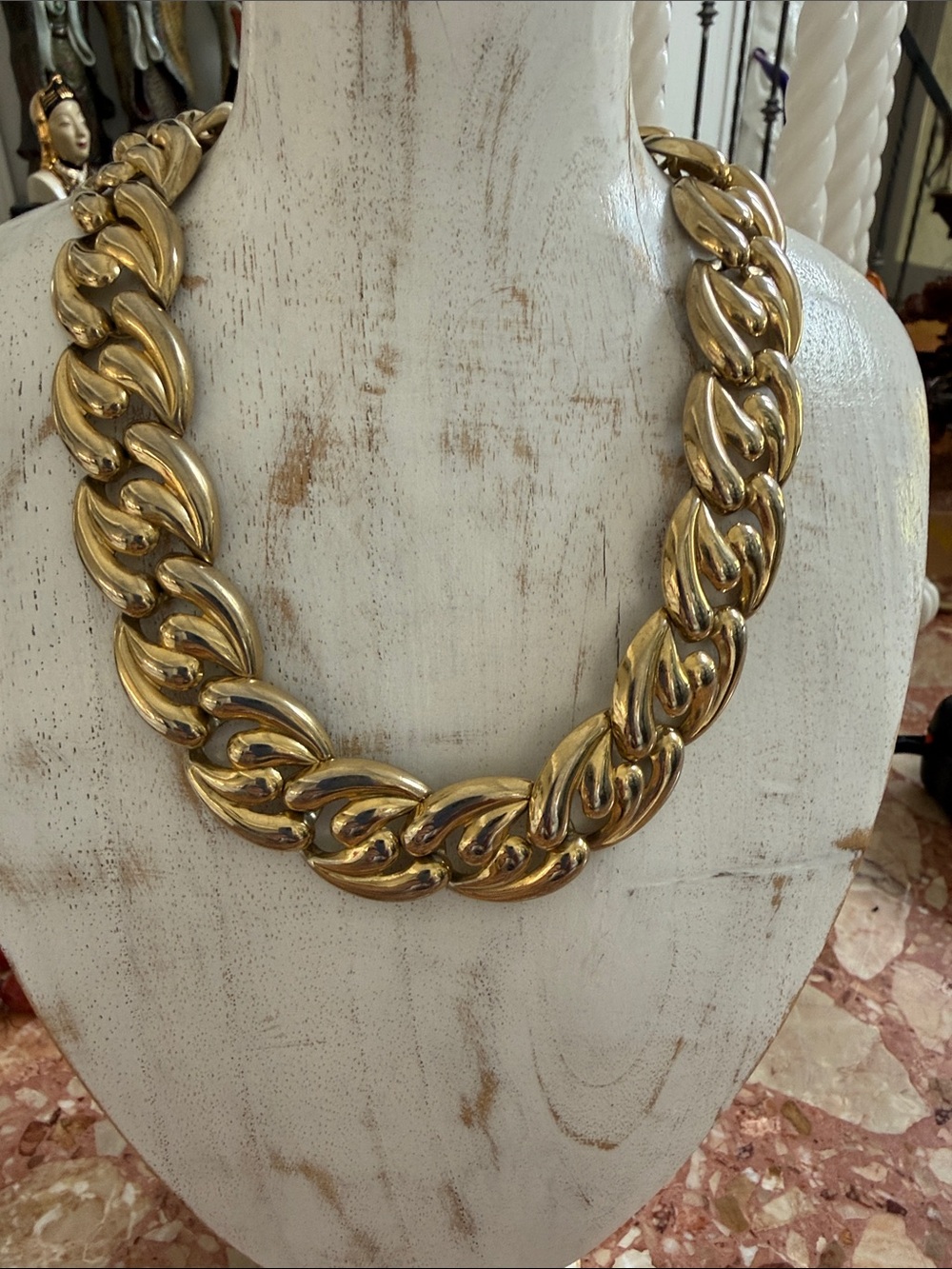 Classic Gold Chunky Link Necklace - Women Jewelry